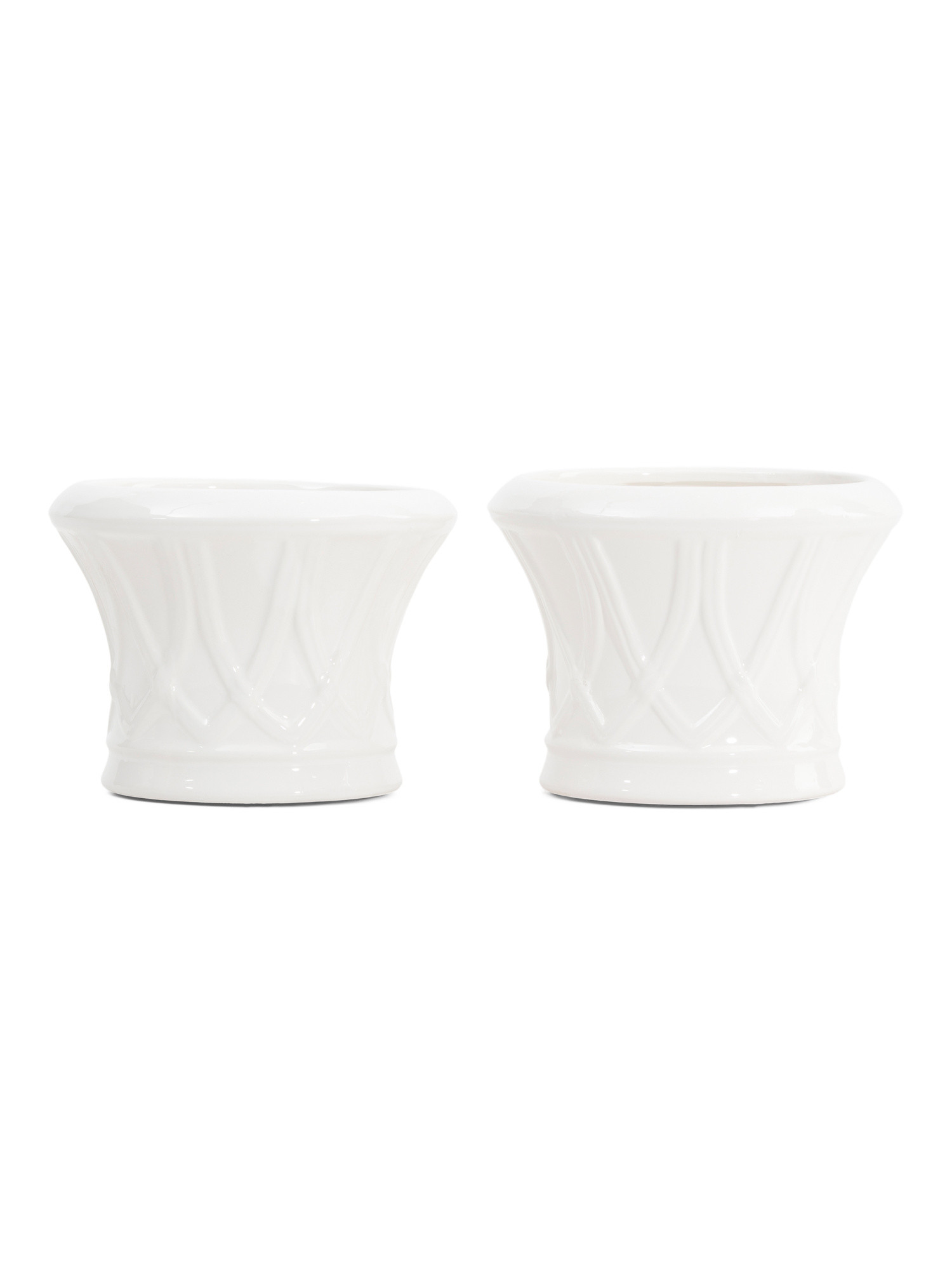8x6 2pk Hillingdon Tapered Ceramic Cachepots Planters | Marshalls