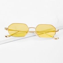 Tinted Lens Metal Frame Sunglasses | SHEIN