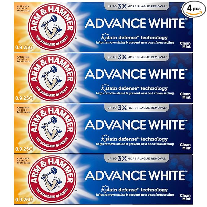 Arm and Hammer Advance Whitening Toothpaste .9 Oz Travel Size 4 Pk. | Amazon (US)