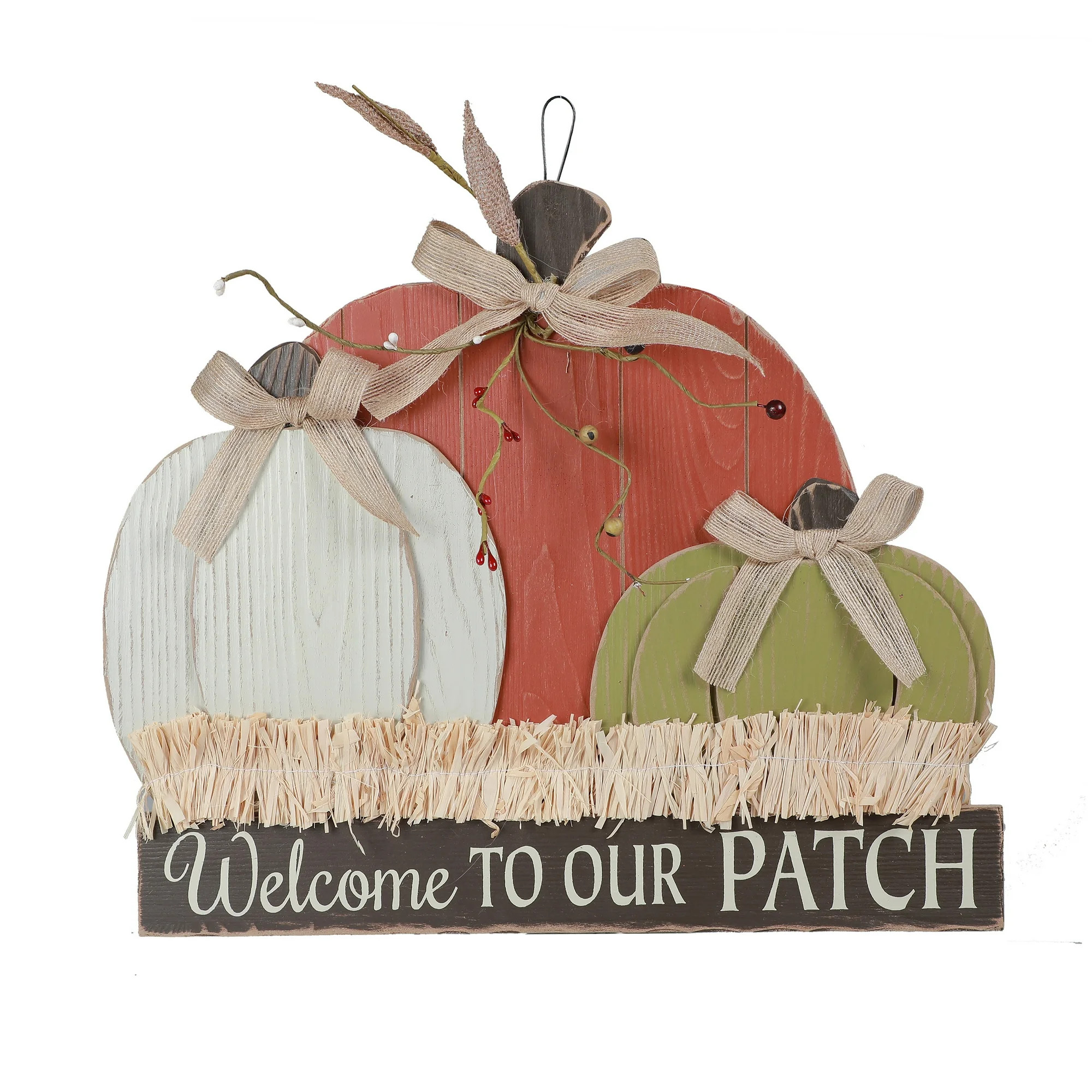 Way to Celebrate Large Wood Welcome to Our Patch Sign, 18.7" x 15.67" | Walmart (US)