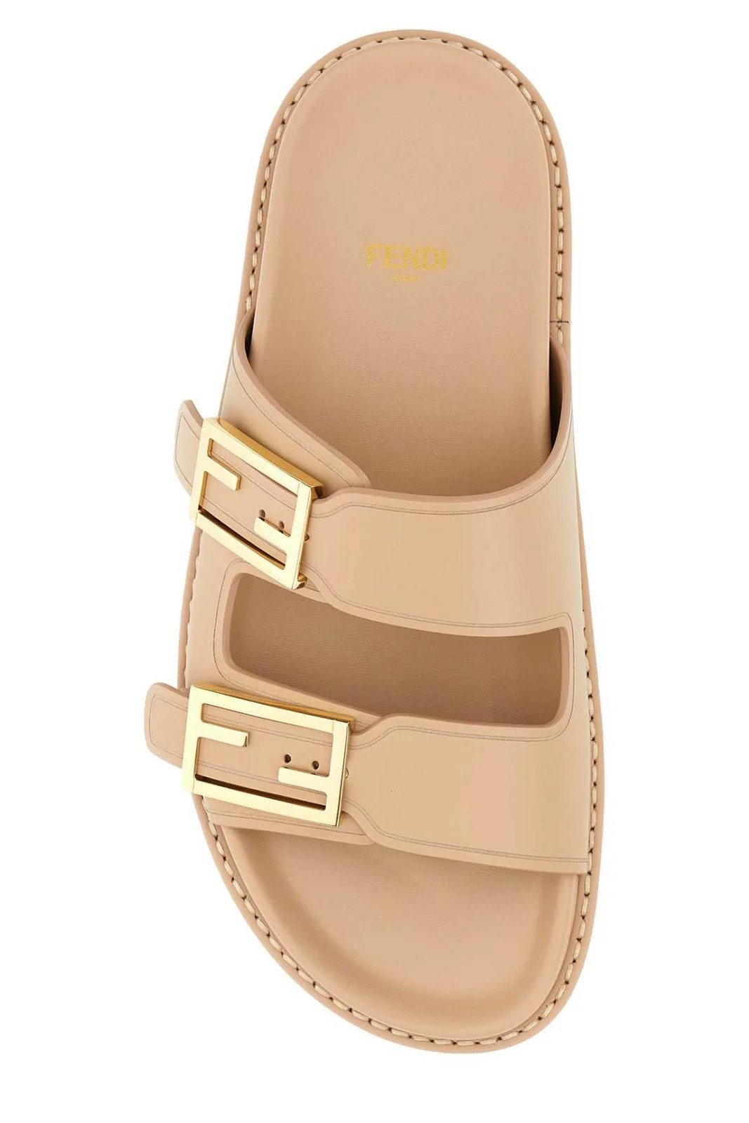 Fendi FF Plaque Slides | Cettire Global