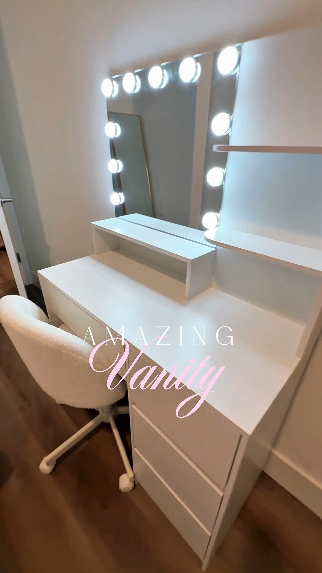 This lighted vanity is perfection! It has shelves, drawers and different kinds of lighting. You need to assemble it but it’s worth it. Such a great gift for a teen or tween girl!

#LTKFindsUnder50 #LTKGiftGuide #LTKHome