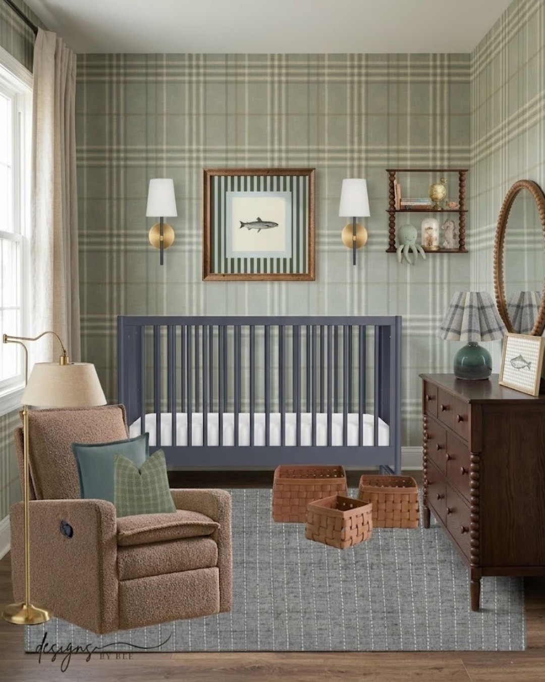 fish themed nursery design 

#LTKHome #LTKBaby