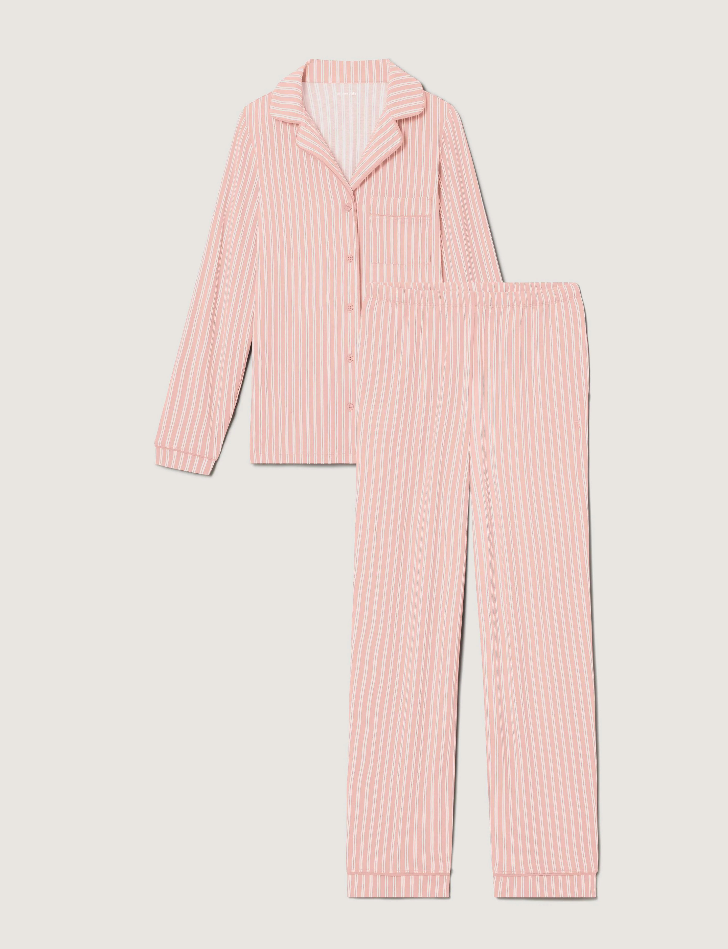 Women's Downtime Long Sleeve Pajama Top & Pant Set | Tommy John