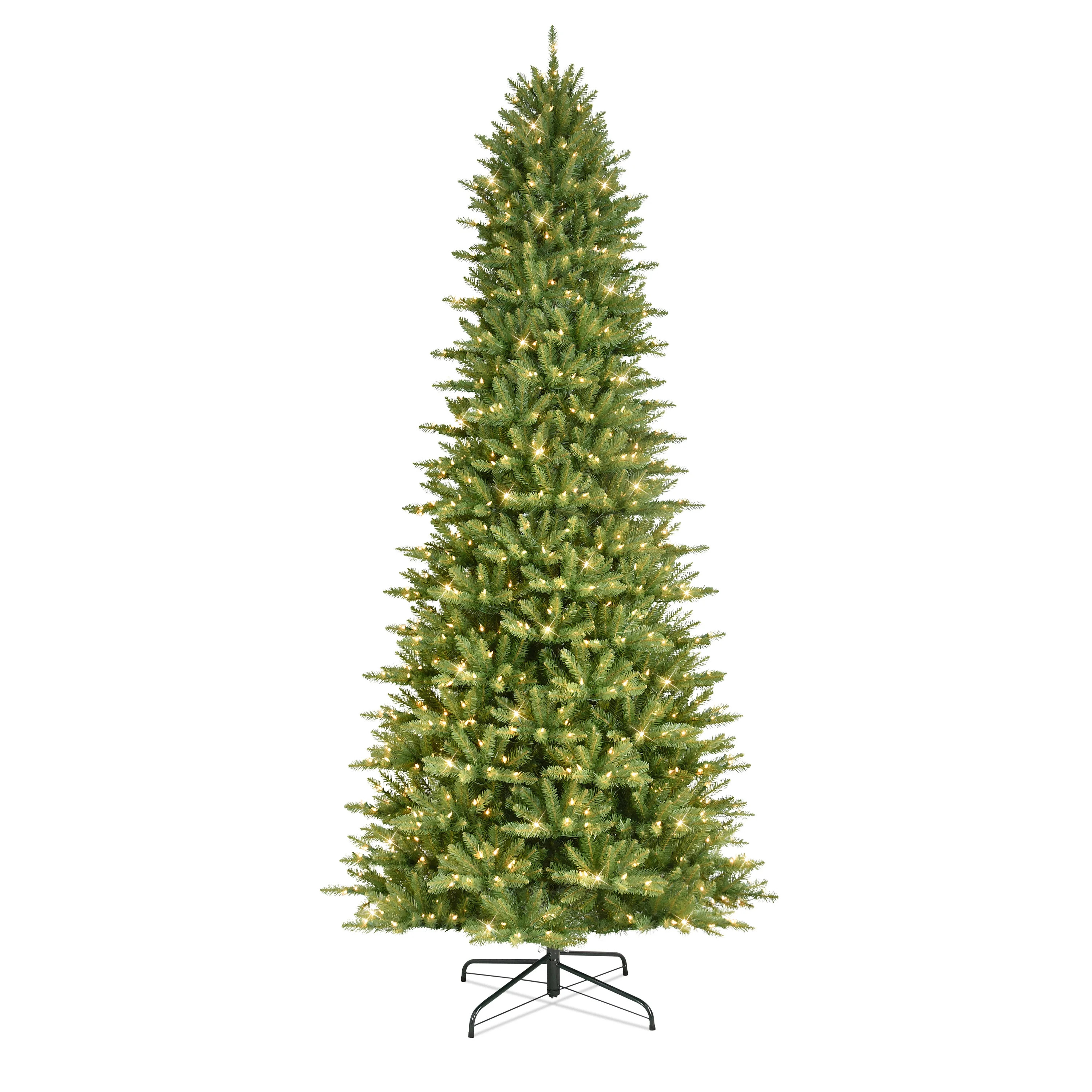9 ft. Pre-lit Slim Fraser Fir Artificial Christmas Tree 800 UL listed Clear Lights | Walmart (US)