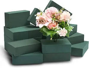 GNRZZT 20 PCS Floral Foam Blocks, 5.5" x 3.1" x 1.7", Green Foam Wet & Dry | Flower Foam for Fres... | Amazon (US)