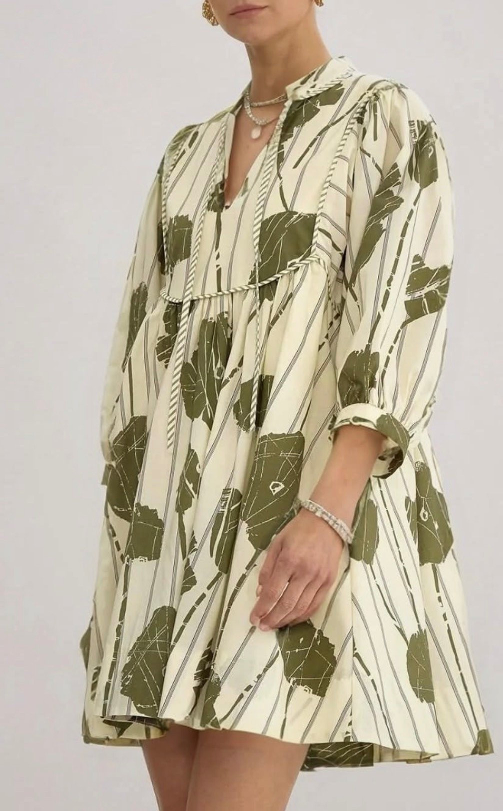  Women Floral Babydoll  V Neck 3/4 Puff Sleeves A Line Flowy Swing Summer Sun Dress

#LTKSaleAlert #LTKMothersDay #LTKSeasonal