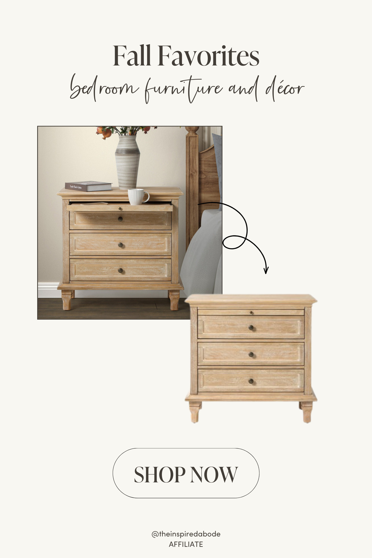 The nightstand you didn’t know you needed: traditional style + built-in charging = cozy and practical 😍 We're also linking some similar light-wood options! 

 #LTKSeasonal #LTKHome