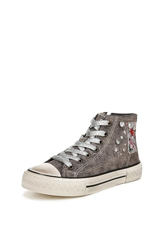 Blowfish Malibu Womens Kimber-Hi Fashion High Top Sneaker Grey 6 M | Amazon (US)