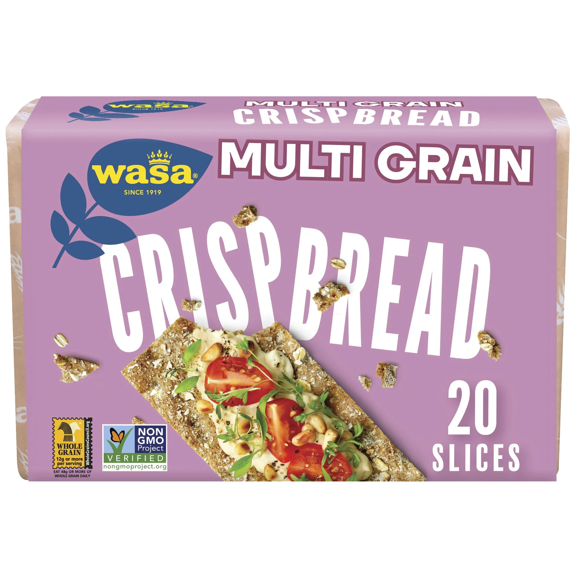Wasa Multi Grain Crispbread, Multigrain Crackers, Non-GMO Ingredients, Fat Free, 9.7 oz | Walmart (US)