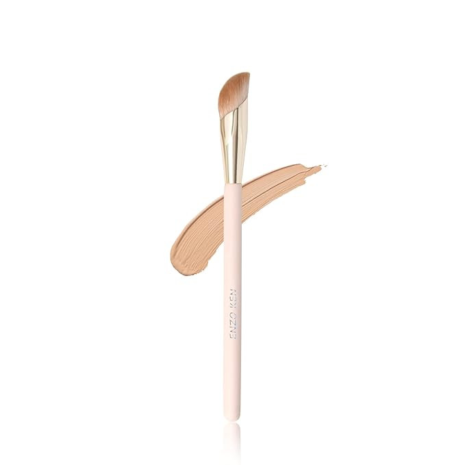 Amazon.com: Angled Concealer Brush Under Eye by ENZO KEN, Small Nose Contour Brushes for Dark Cir... | Amazon (US)