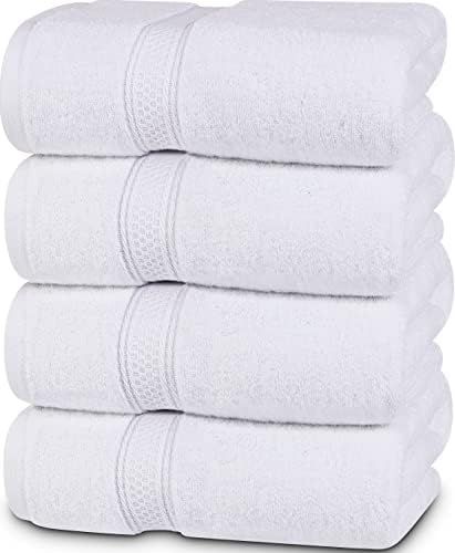 Utopia Towels - Bath Towels Set, White - Premium 600 GSM 100% Ring Spun Cotton - Quick Dry, Highly A | Amazon (US)