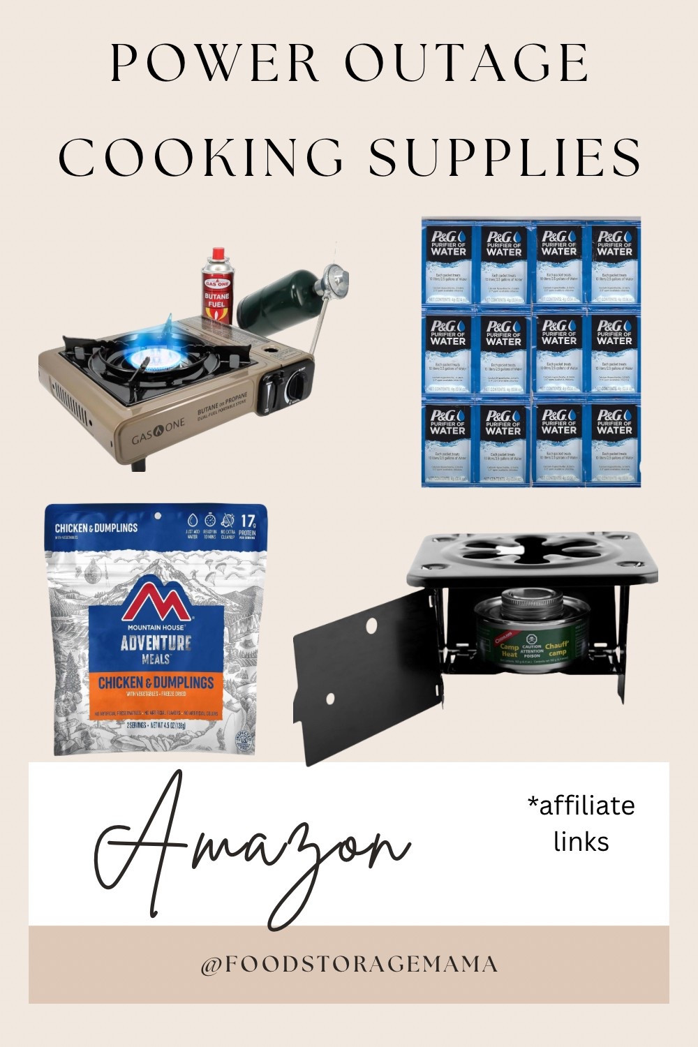 Do you have what you need to cook for your family in a power outage?

Having supplies on hand to cook meals when the power goes out is a critical part of emergency preparedness! 

I recommend buying an affordable Butane stove and fuel so that you can boil water and cook food in an emergency! 

#LTKHome #LTKActive #LTKFindsUnder50