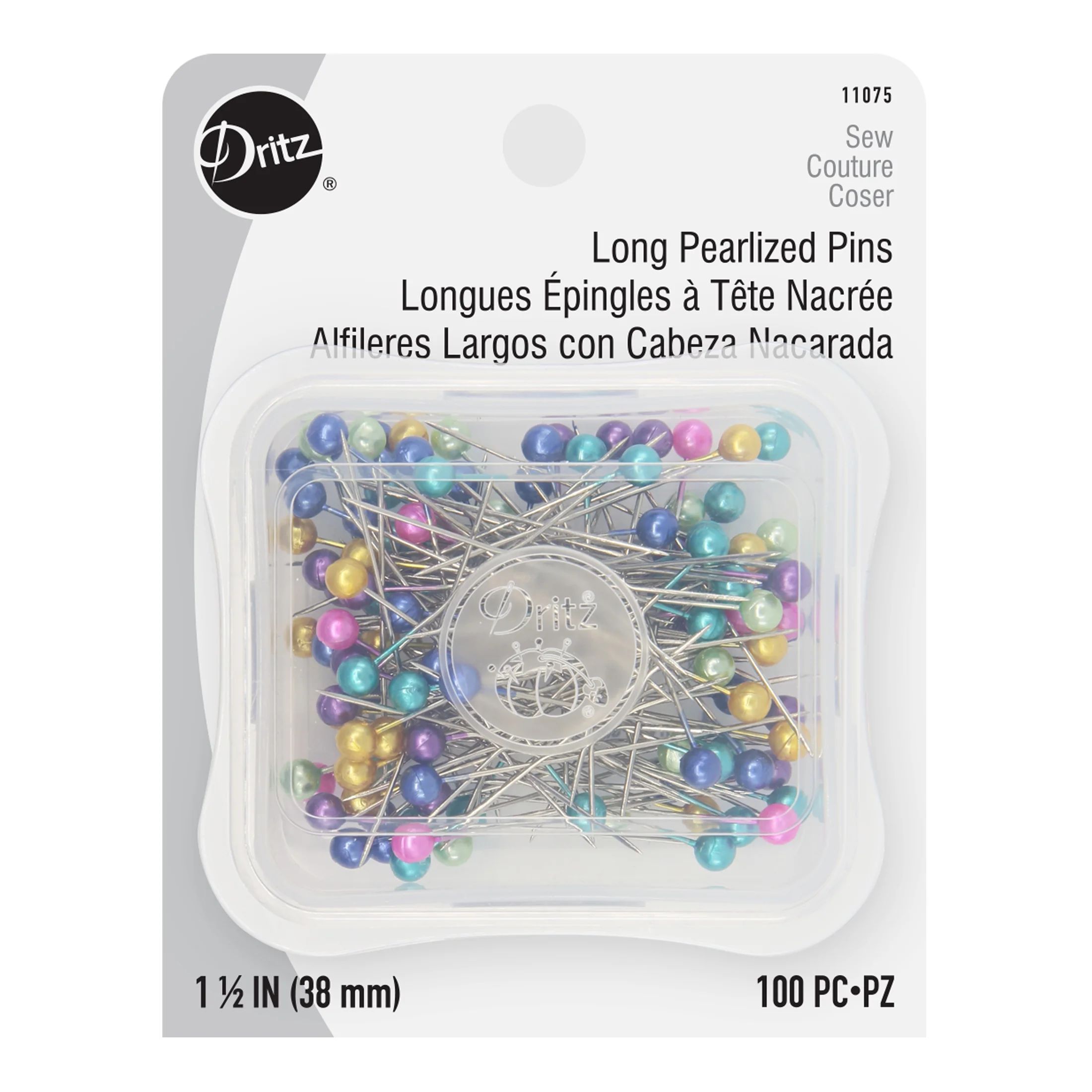 Dritz Long Pearlized Pins, Size 24 | Walmart (US)