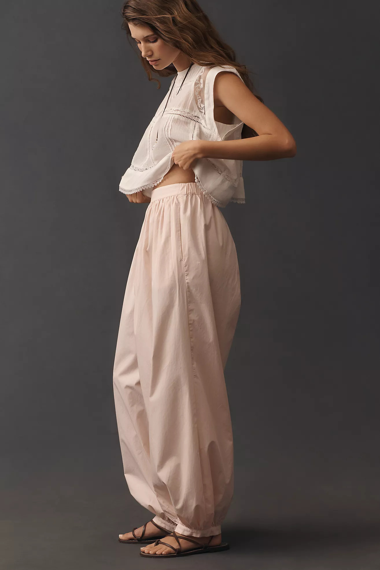 Maeve Poplin Genie Pants | Anthropologie (US)