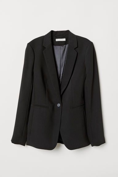 H & M - Fitted Blazer - Black | H&M (US + CA)