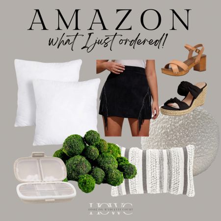What’s in your Amazon cart?
•
I pulled the trigger on quality  26x26 inch pillow inserts for my IKEA pillow cases I recently got, a boucle ball pillow for my entryway, a lumbar pillow case for my bedroom, moss balls for a bowl I got at At Home, a travel pill case, skirt for a country concert and some summer shoes!
•
Shop link in bio!
#throwpillow #travelessentials #homedecor #founditonamazon #concertfashion #wedges #summershoes #summerfashion #concertoutfit 

#LTKhome #LTKfamily #LTKFind