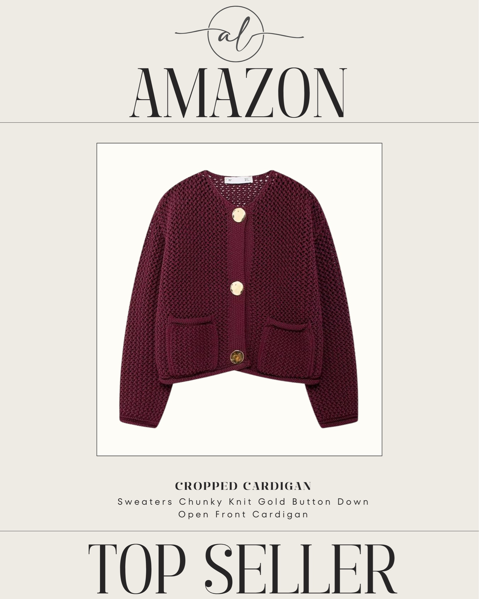 Amazon top seller - CROPPED CARDIGAN

#LTKStyleTip #LTKFindsUnder50 #LTKSeasonal