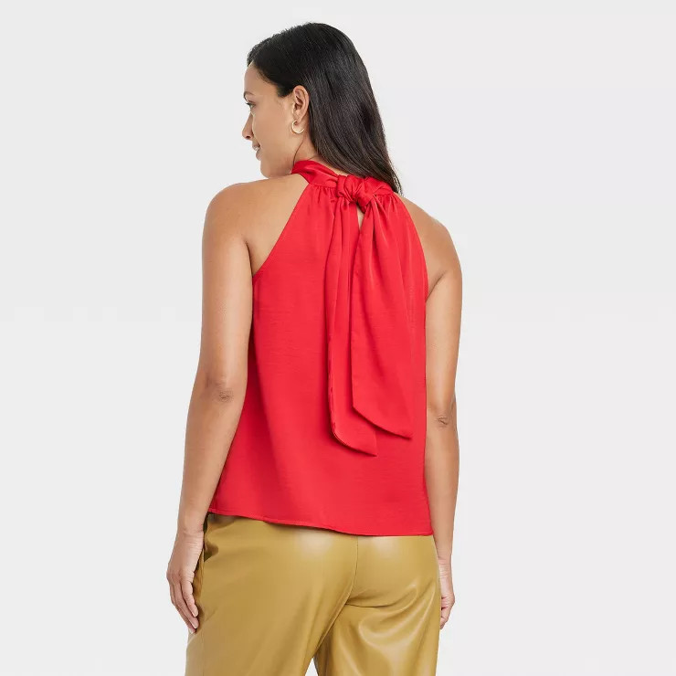 Women's Satin Halter Top - A New Day™ | Target