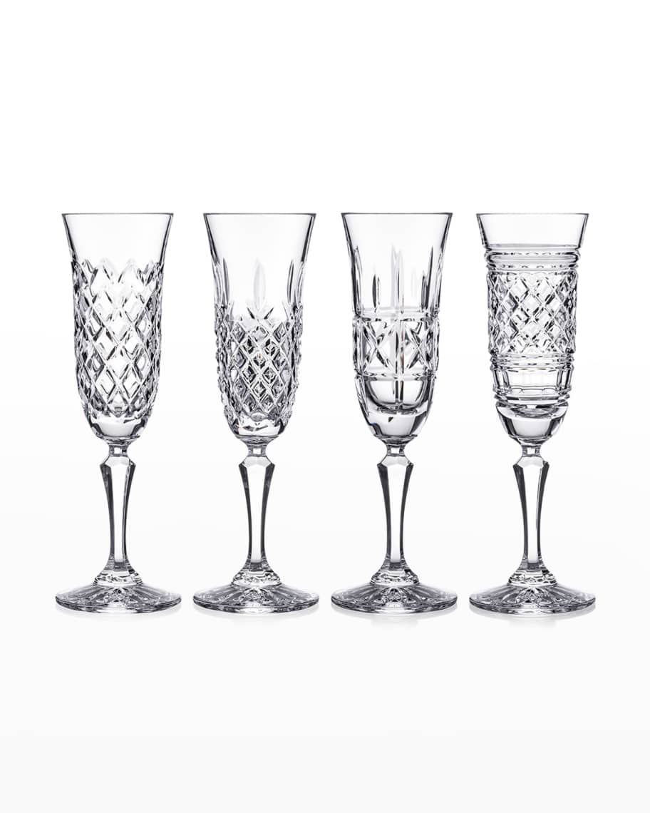 Waterford Crystal Castles Flutes, Set Of 4 | Neiman Marcus