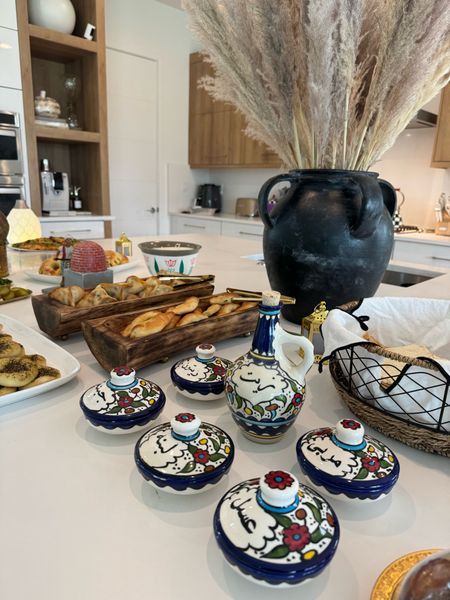 Arabic breakfast in some of my favorite ceramics 