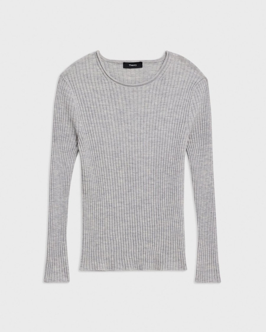 Regal Wool Rib Knit Top | Theory | Theory