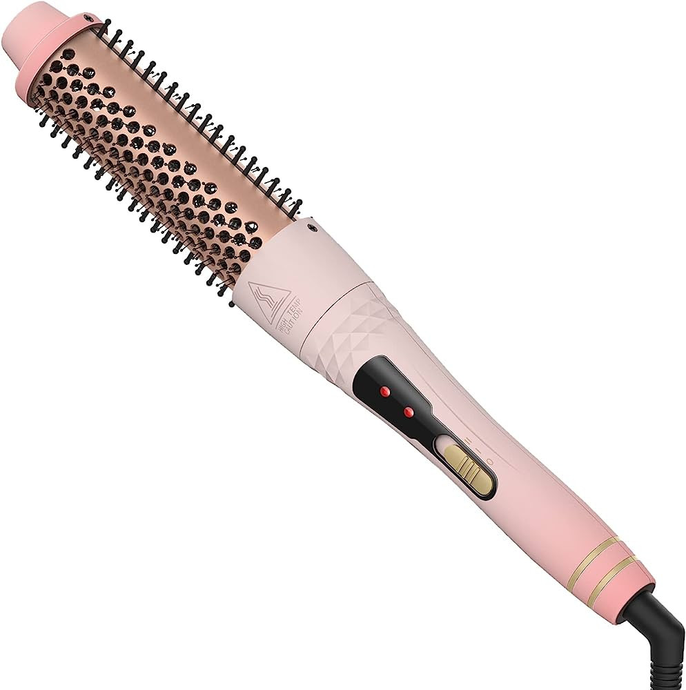 1.5 Inch Heated Curling Comb - KOOVON Hair Curling Brush Irons Ceramic Tourmaline Ionic Thermal B... | Amazon (US)