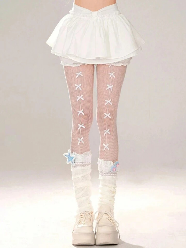 1pc Women's Sexy Bowknot Suspender Pantyhose | SHEIN USA | SHEIN