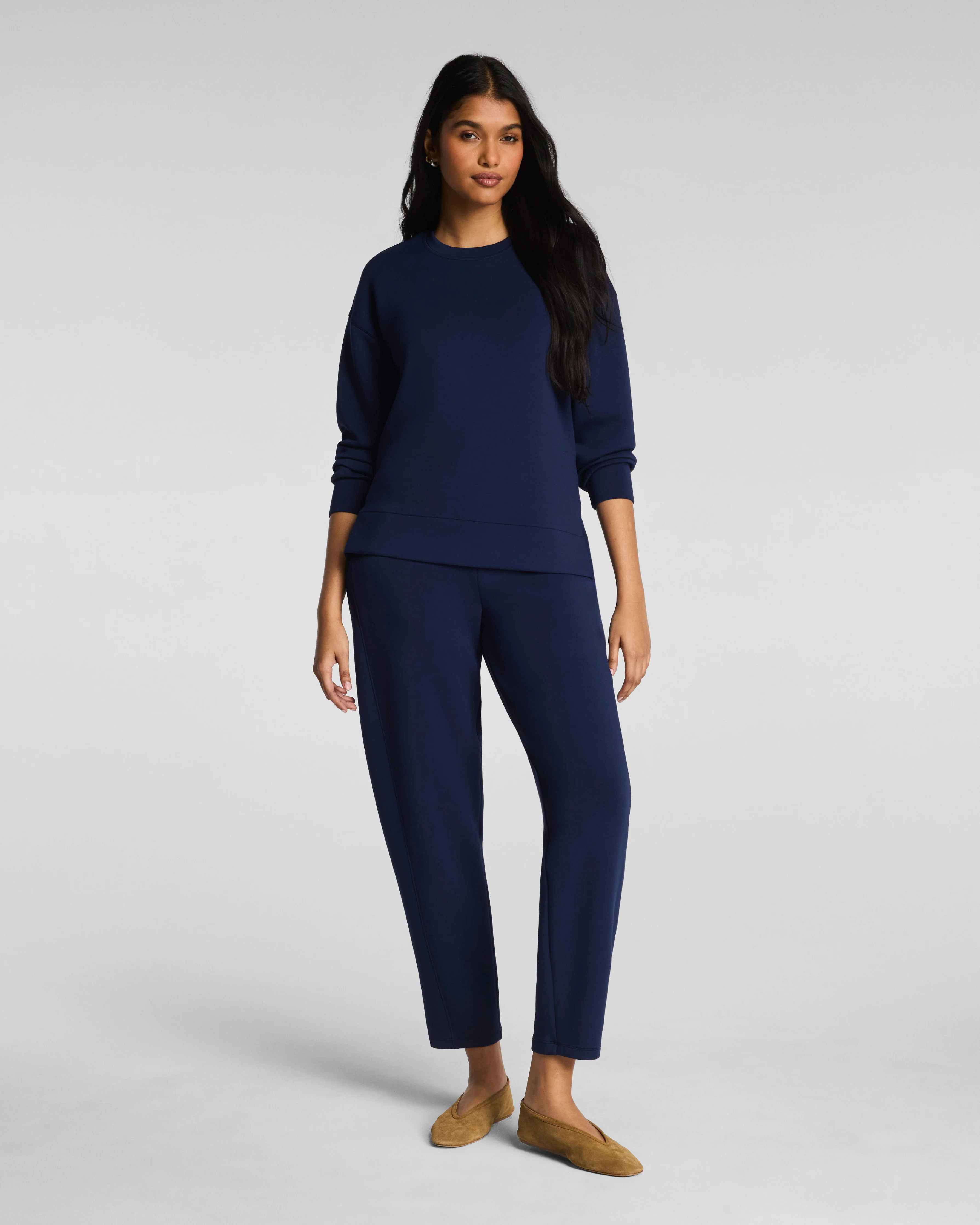 Spanx Women's SPANX AirEssentials Barrel Leg Pants in Timeless Navy | Spanx