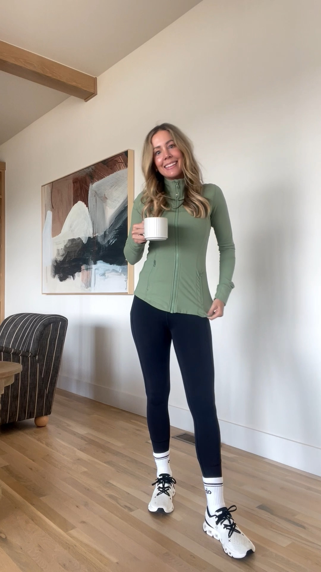 Lululemon define jacket. Certain colors on sale now. Wearing size 6. 
Lululemon align leggings wearing size 6 .


#LTKFindsUnder100 #LTKootd #LTKSaleAlert