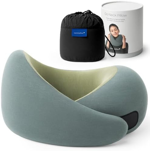 Ostrichpillow Go Neck Pillow, Travel Pillows for Airplanes, Premium Memory Foam Travel Pillow, 36... | Amazon (US)