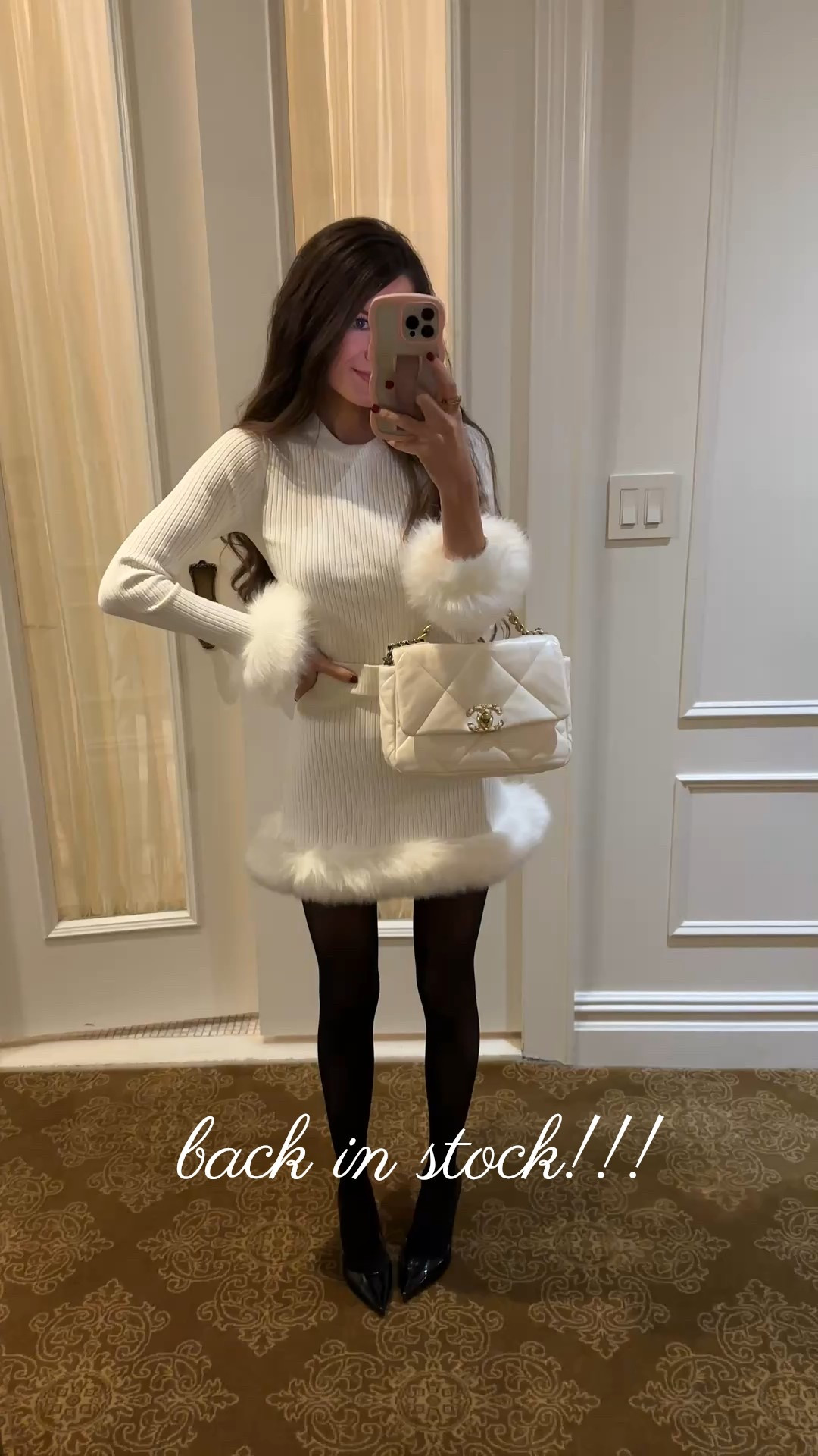 This best selling holiday look is back in stock! The fit is TTS, I’m wearing a size XS. 

Show Me Your Mumu, faux fur, holiday outfit, holiday party outfit 

#LTKParties #LTKHoliday #LTKSeasonal