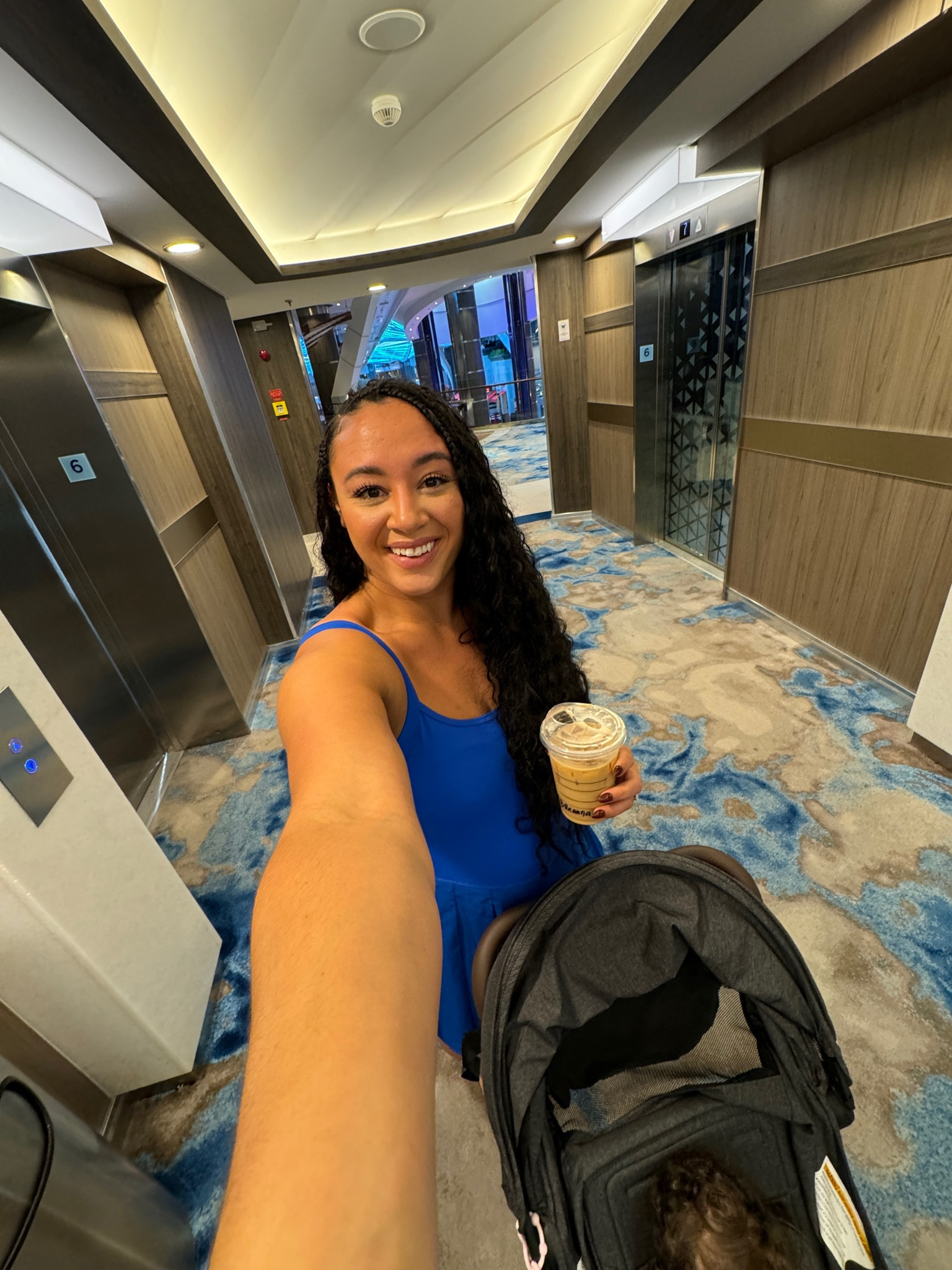 Wearing a large in the tennis dress and shoes are old Walmart! I also linked baby girls stroller and carrier we brought on the cruise  