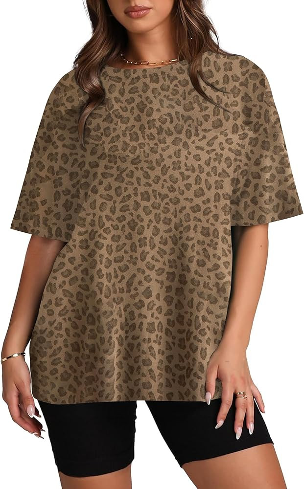 Camo Shirt for Women Mens Maple Leaf Print Camouflage T Shirt Summer Short Sleeve Oversized Camo ... | Amazon (US)