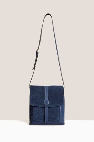 Leather Messenger Bag | Next UK