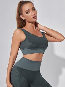 Luvlette Medium Support Solid Sports Bra SKU: st2109141219277411(87 Reviews)$9.33Buy 2 items, enj... | SHEIN