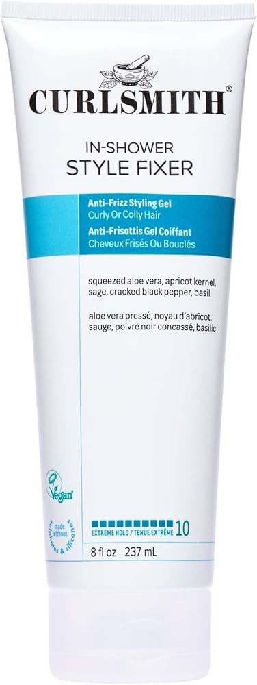 CURLSMITH - In-Shower Style Fixer - Vegan Extreme Hold Styling Gel for Dry, Wavy, Curly or Coily ... | Amazon (US)