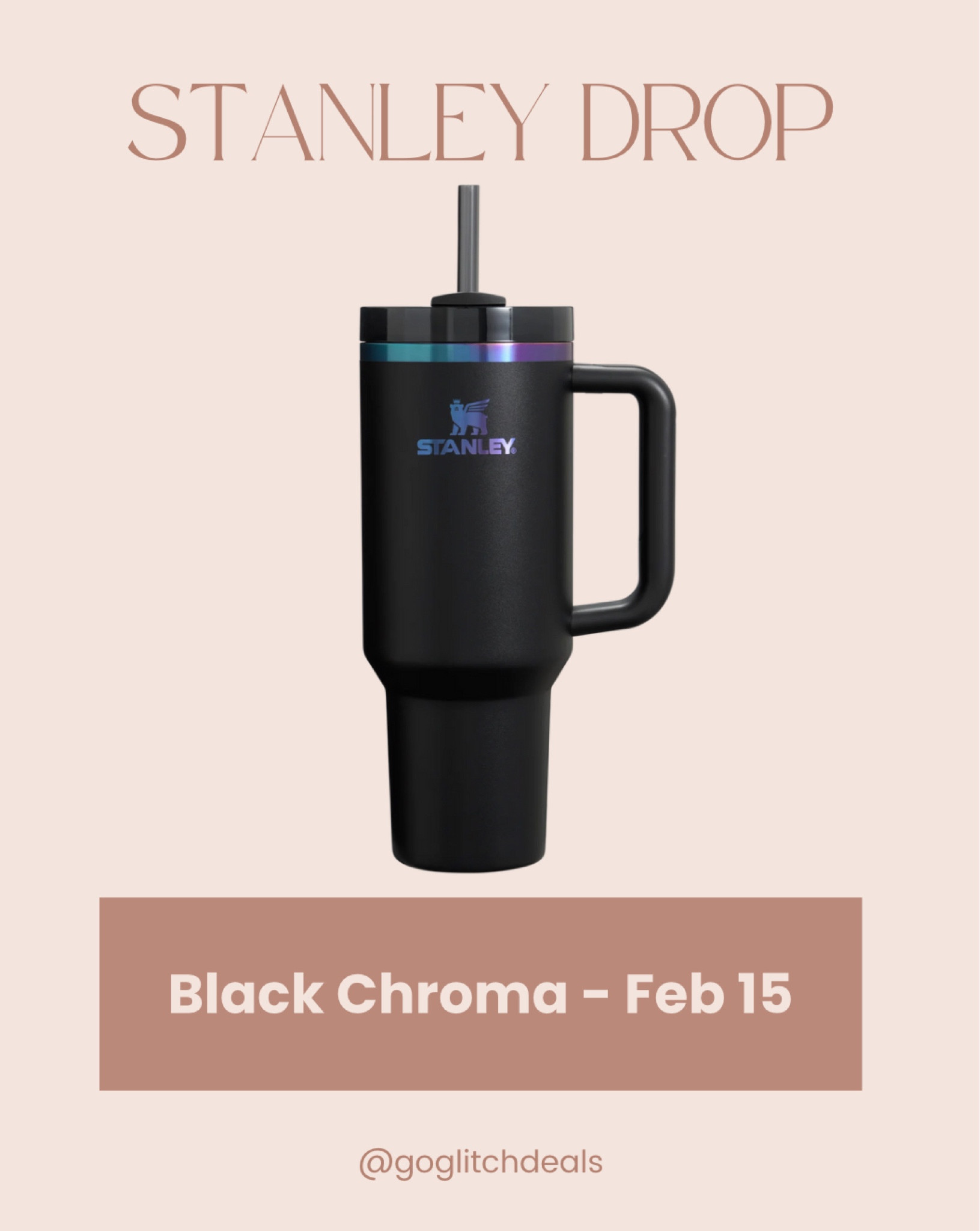 Stanley Black Chroma drops Feb 15!!! These look SO GOOD engraved. I expect them to sell out FAST! 

#LTKtravel #LTKfindsunder50 #LTKfindsunder100