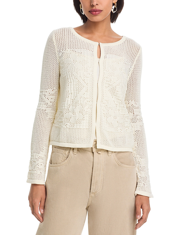 525 America Marigold Mesh Stitch Sweater Jacket | Bloomingdale's (US)