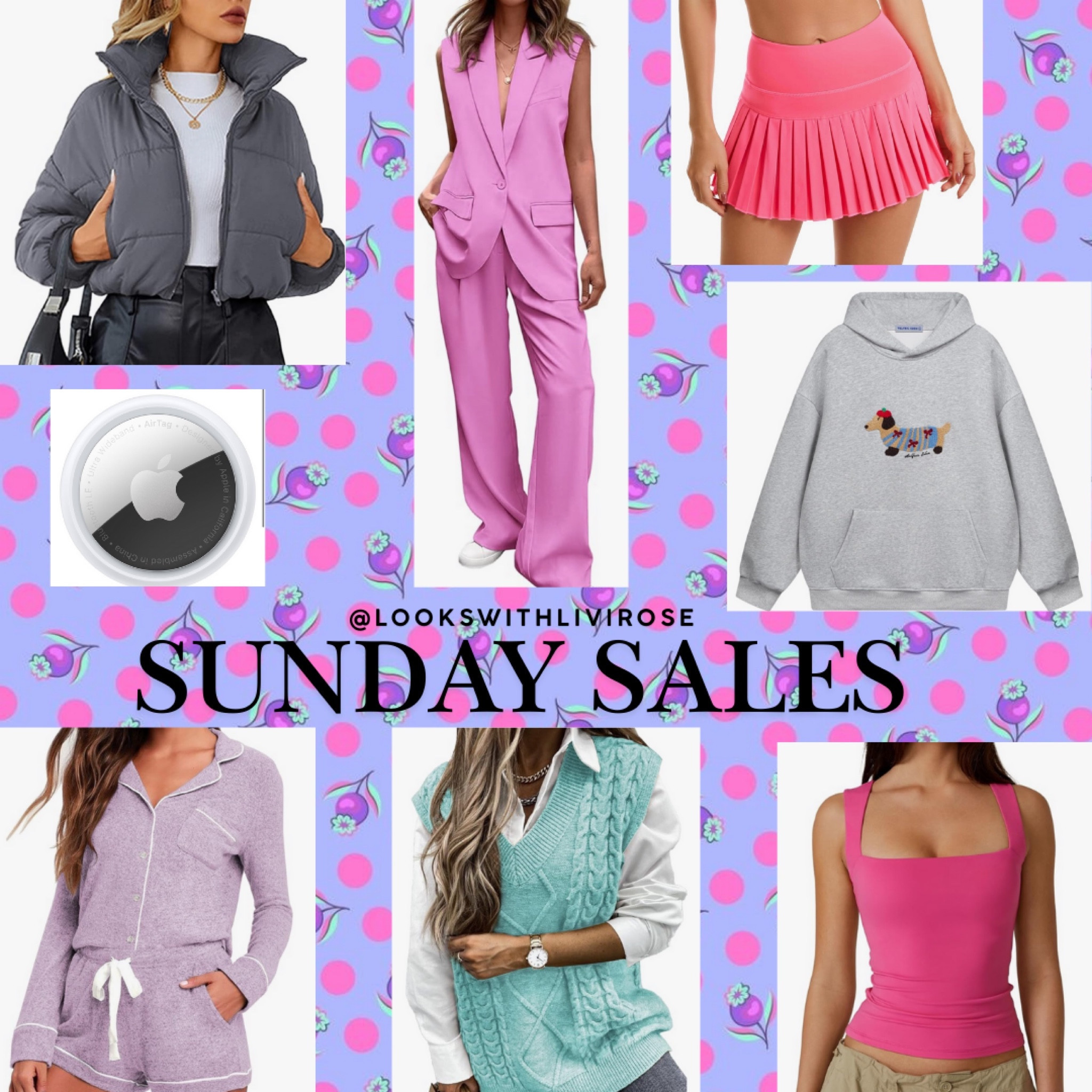 Sunday sales! So many cute colors for all of these (minus the apple tag - great gift though!) — the tennis skirt i have in 7 colors.. it is that good and never on sale. Everything else makes for great closet staples!!  

#LTKSeasonal #LTKsalealert #LTKfindsunder100