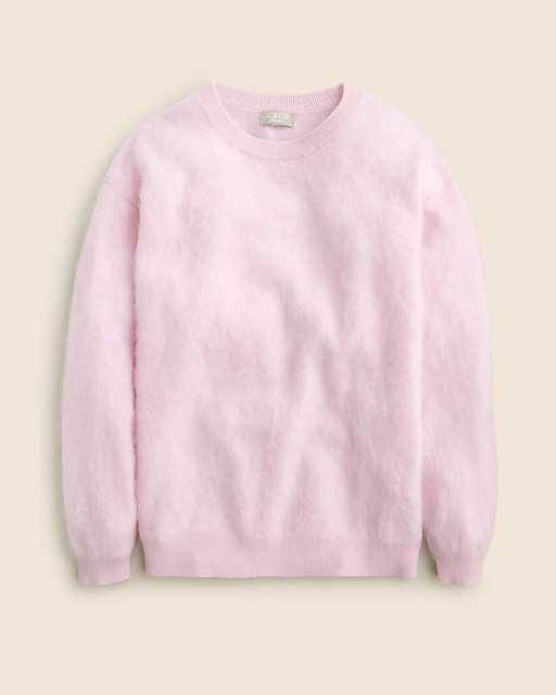 Brushed cashmere relaxed crewneck sweater | J. Crew US