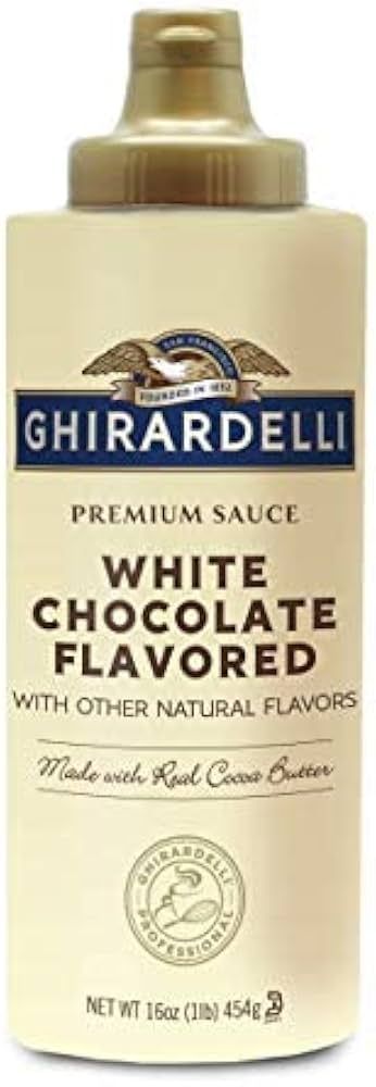 Ghirardelli White Chocolate Flavored Sauce Squeeze Bottle, 16 oz | Amazon (US)