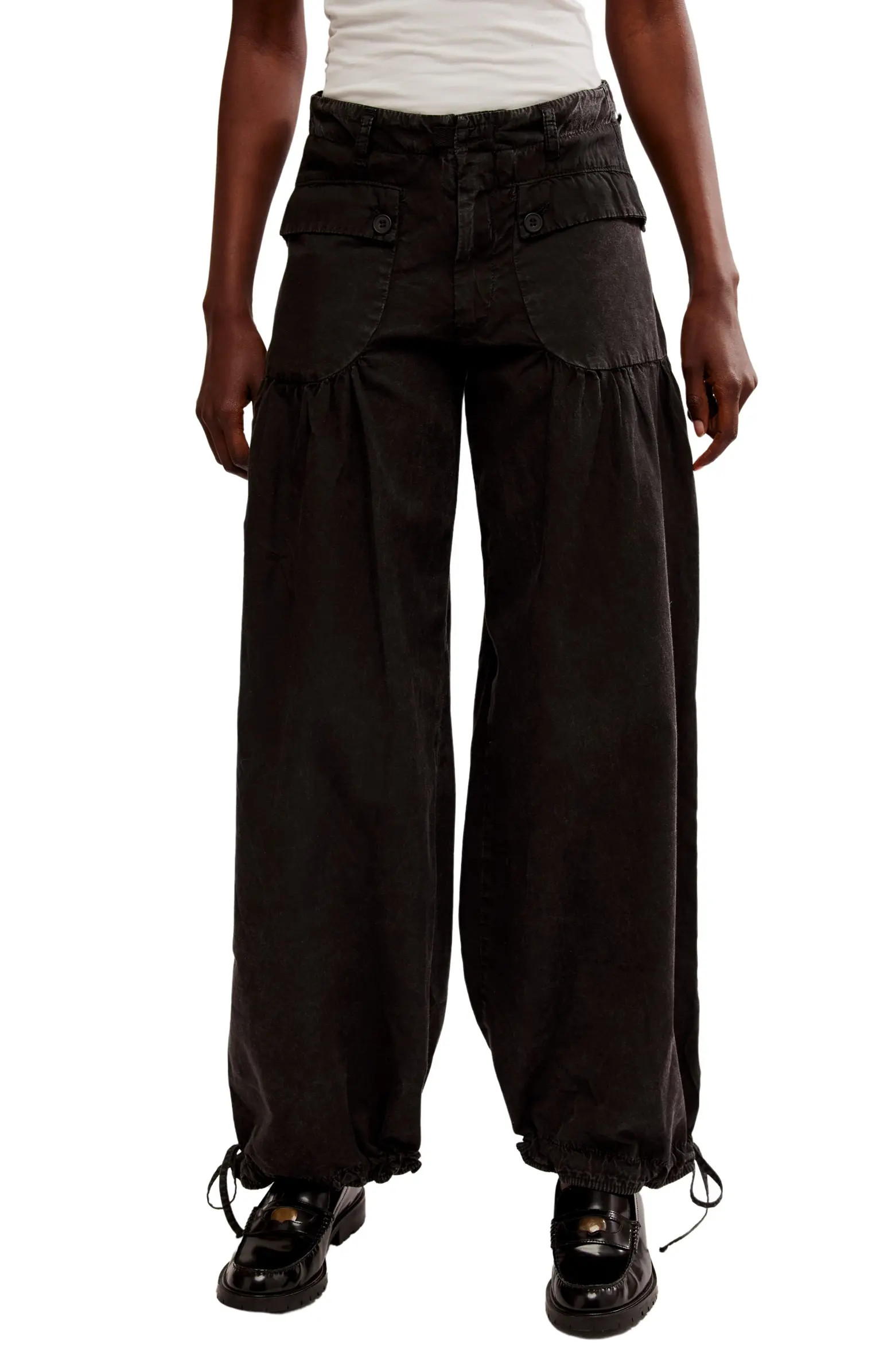 Lotus Drawstring Wide Leg Jeans | Nordstrom