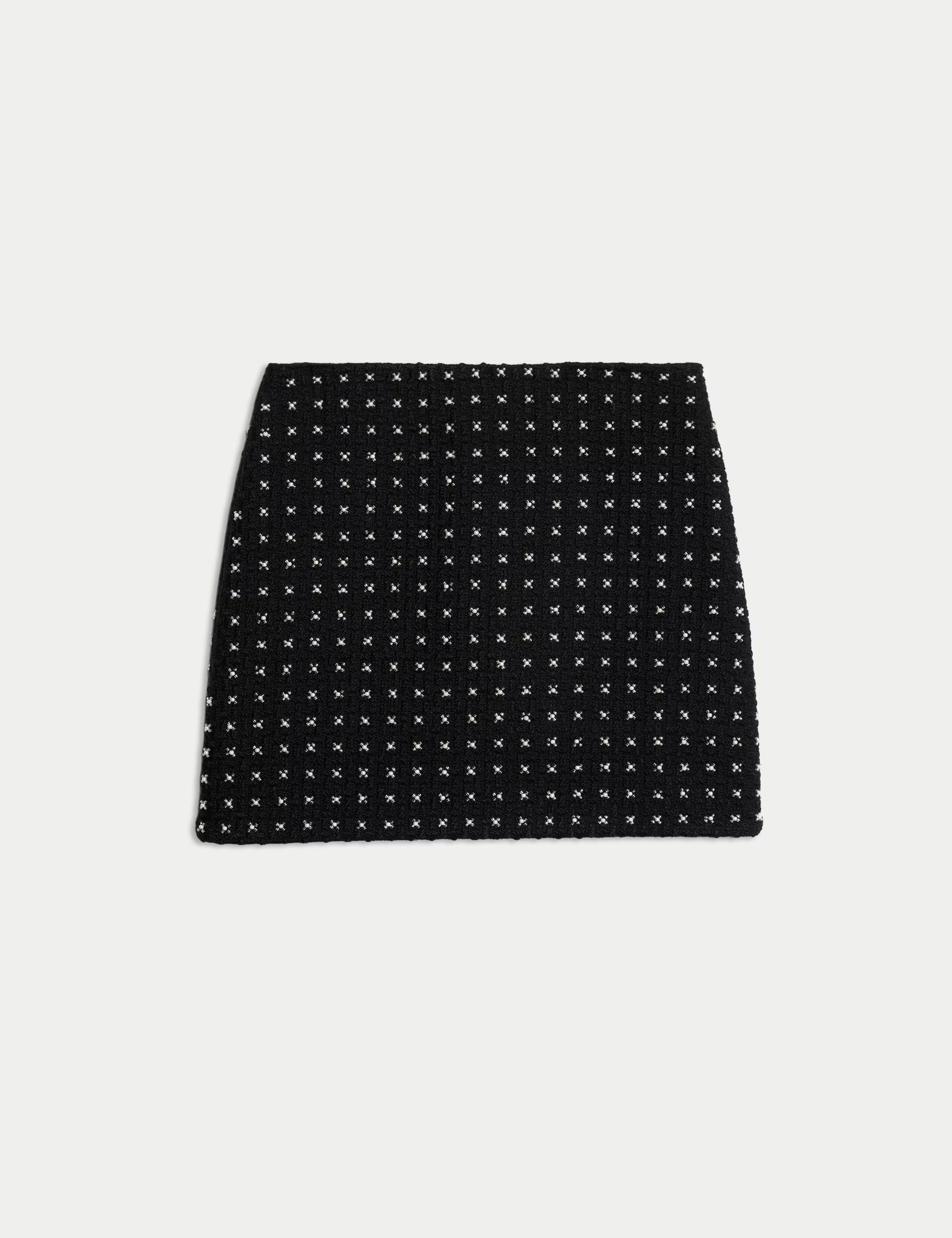 Tweed Embellished Mini A-Line Skirt | Marks & Spencer (UK)