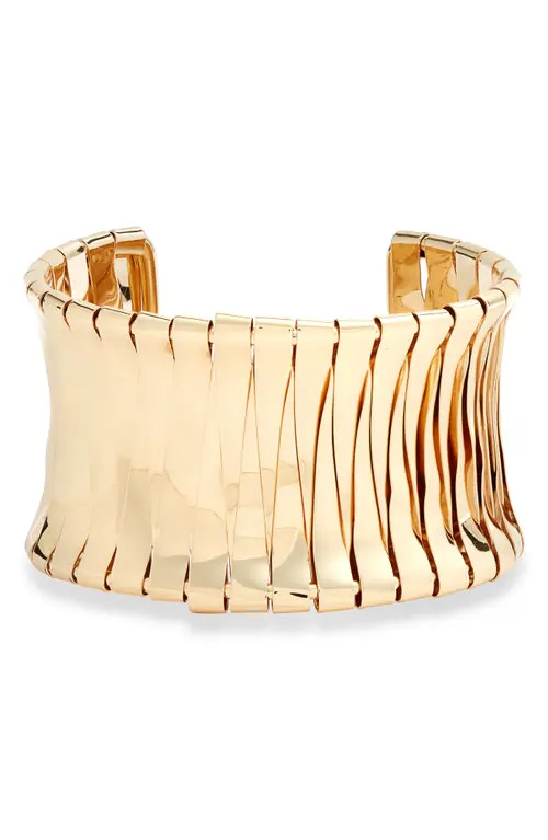 Nordstrom Woven Cuff Bracelet in Gold at Nordstrom | Nordstrom