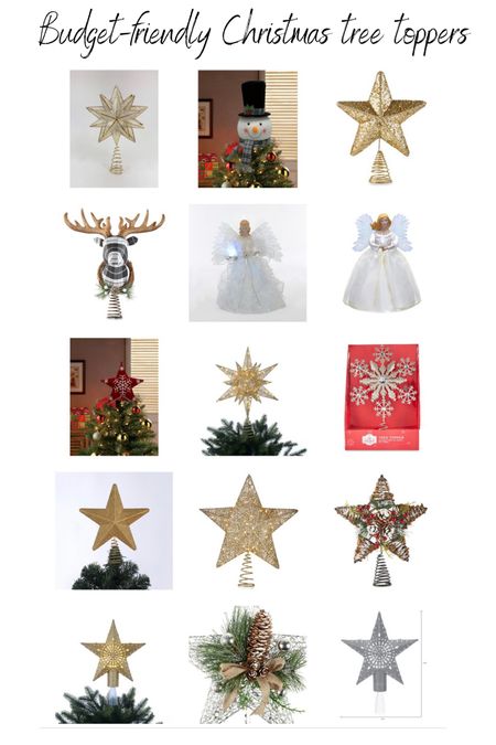 Budget friendly Christmas tree toppers!  So many good options!

#LTKhome #LTKSeasonal #LTKHoliday