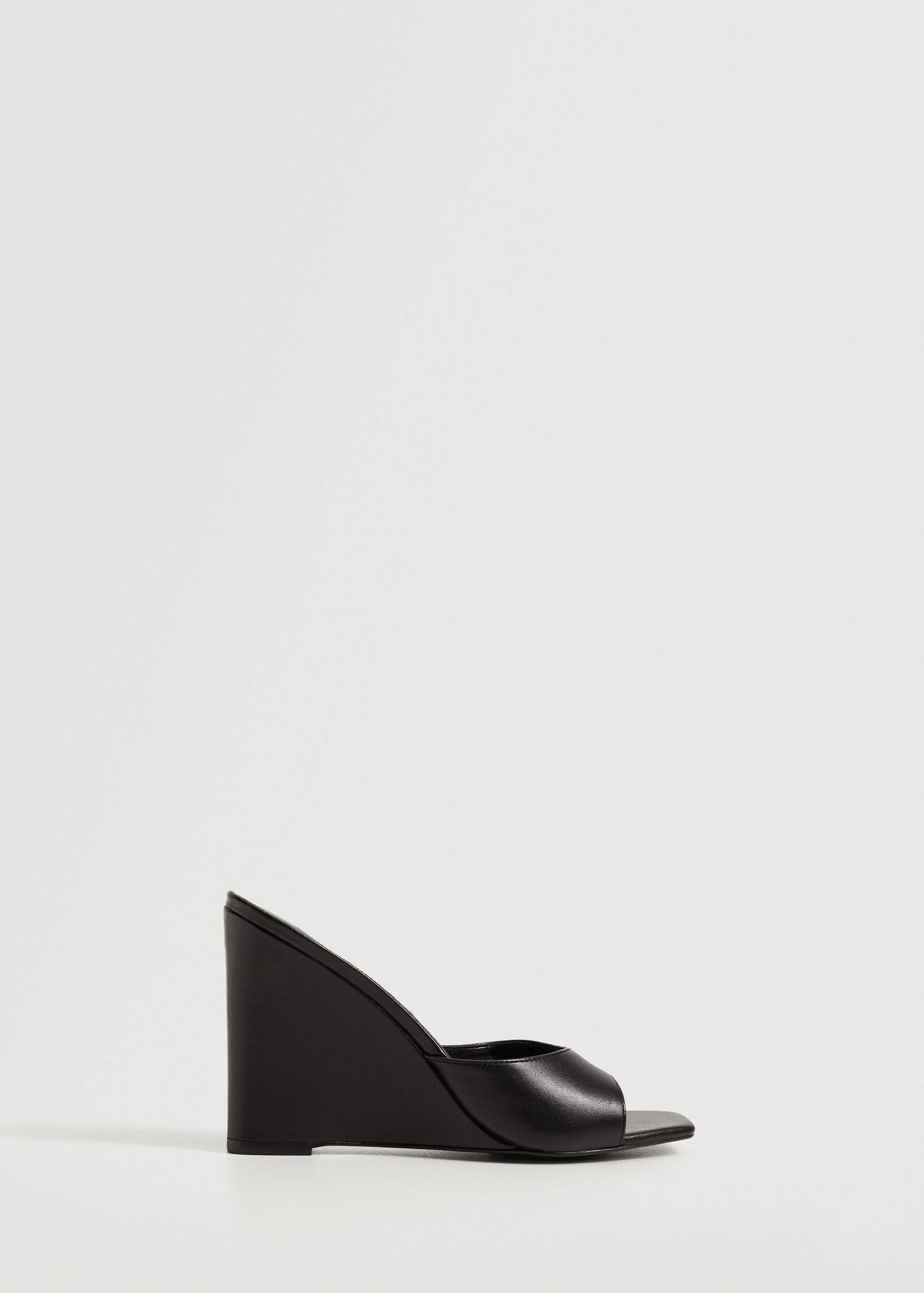 Ledersandale mit Keilabsatz | MANGO (DE)