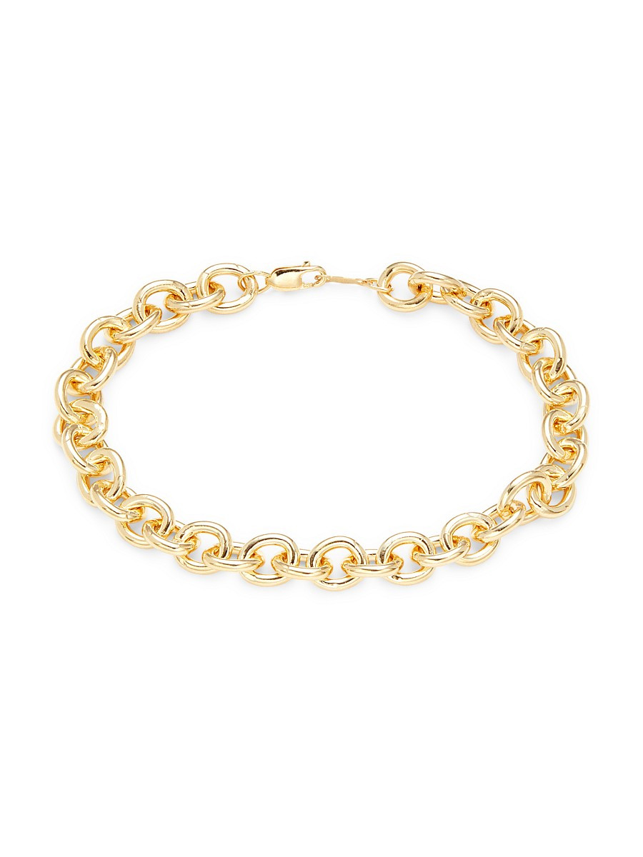 Saks Fifth Avenue Women's 22K Gold Vermeil Link Bracelet | Saks Fifth Avenue OFF 5TH