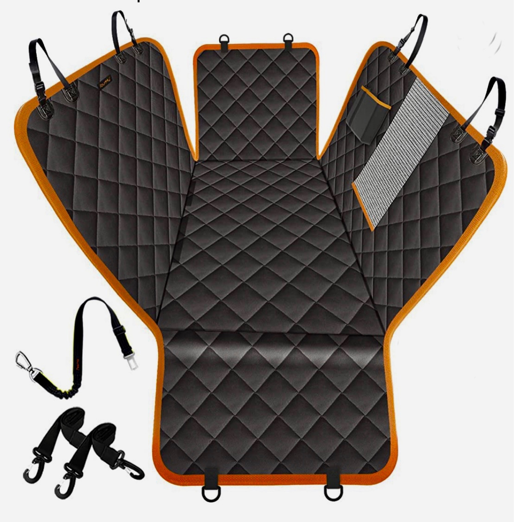 This dog car seat covers with waterproof oxford fabric,quilted and padded, not only keeps your seats clean but also prevents pups from jumping to front seat while the car is moving. Hammock backing and sides avoid your pet falling out of seat.
And a MUST have feature for us!Mesh window-The mesh window allows the AC to get the back on hot days. 

#LTKtravel #LTKunder50 #LTKsalealert