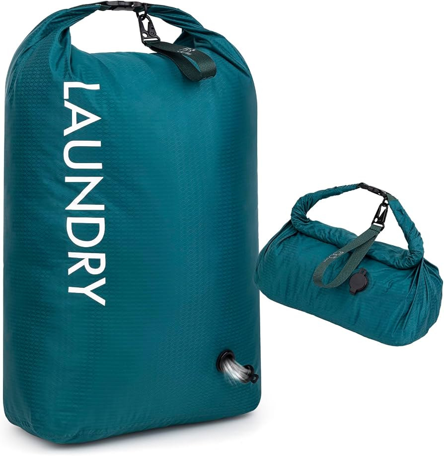Travel Laundry Bag, Vacuum Compression Dirty Clothes Travel Bag, Waterproof Wet/Dry Space-Saving ... | Amazon (US)